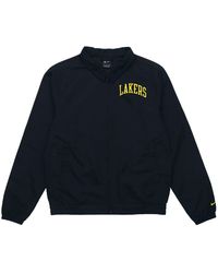 Nike - Los Angeles Lakers Nba Lightweight Lapel Zipper Long Sleeves Logo Jacket - Lyst