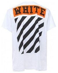 Off-White c/o Virgil Abloh - Off- Stripe Logo Printing Short Sleeve Ordinary Version - Lyst