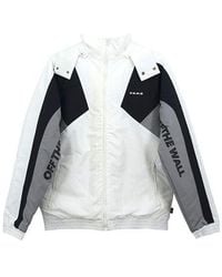 Vans - Contrast Color Stitching Hooded Athleisure Casual Sports Jacket - Lyst