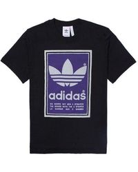 adidas - Originals Filled Label Logo Printing Short Sleeve - Lyst