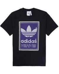 adidas - Originals Filled Label Logo Printing Short Sleeve - Lyst