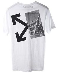 Off-White c/o Virgil Abloh - Splitted Arrows T-shirt - Lyst