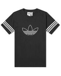 adidas - Originals Outline Tee Logo Short Sleeve - Lyst