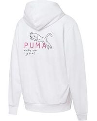 PUMA - (Wmns) Hoody Logo Printing Sports Drawstring Hoodie - Lyst