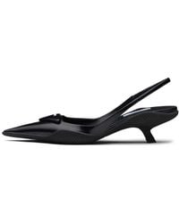 Prada - Triangle Patch Slingback Pumps - Lyst