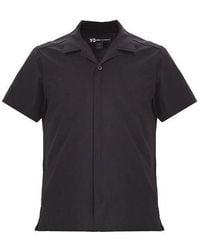 adidas - Y-3 Solid Color Casual Short Sleeve Shirt - Lyst