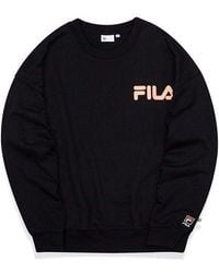 Fila - Alphabet Logo Printing Sports Round Neck Pullover Couple Style - Lyst