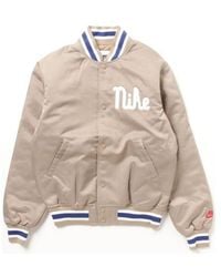 Nike - Dugout Loose Satin Jacket Asia Sizing 'Khaki Sail' Fq7970-247 - Lyst