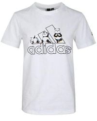 adidas - (Wmns) Panda Bos Tee Sports Stylish Short Sleeve T - Lyst