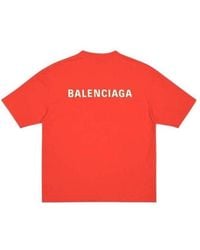 Balenciaga - Logo T-Shirt Medium Fit 'Bright' - Lyst