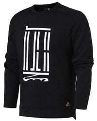 adidas - Wj Crew Sroty Printing Pattern Sports Round Neck Pullover - Lyst
