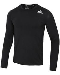 adidas - Tf Turf Ls Casual Sports Training Round Neck Long Sleeves - Lyst