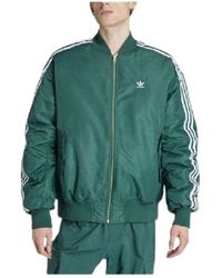 adidas - Oversized Reversible Bomber Jacket - Lyst