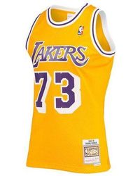 Mitchell & Ness - Nba Swingman Dennis Rodman Los Angeles Lakers Road 1998-99 Jersey - Lyst