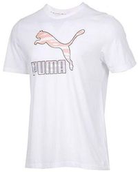 PUMA - Chest Large Logo Printing Short Sleeve - Lyst