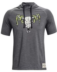 Under Armour - Project Rock Casual Sports Hooded Short Sleeve - Lyst