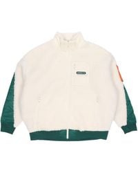 adidas - Originals Mr Sherpa Jkt Suede Splicing Stand Collar Logo Sports Jacket - Lyst