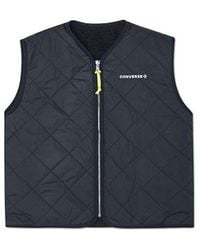 Converse - (Wmns) Sherpa Reversible Vest - Lyst