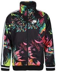 Nike - Sports Wear Nsw Flowers Printing Stand Collar Athleisure Casual Sports Jacket - Lyst