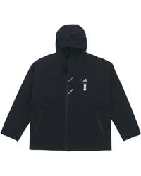 adidas - Wj Wv Jkt Martial Arts Series Logo Hooded Fleece Lined Sports Jacket - Lyst
