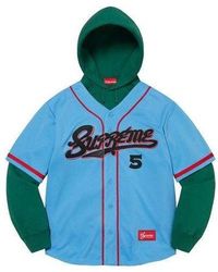 Supreme - Baseball Jersey Hooded Sweatshirt - Lyst