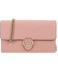 Gucci - (Wmns) Logo Double G Leather Woc Chain Shoulder Messenger Bag Classic - Lyst