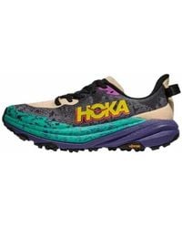 Hoka One One - (Wmns) Speedgoat 6 'Oatmeal Mountain Iris' - Lyst