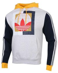adidas - Originals Globe Hdy Colorblock Logo Printing Fleece Lined - Lyst