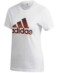 adidas - (Wmns) Training Sports Round-Neck Short-Sleeve Tee - Lyst