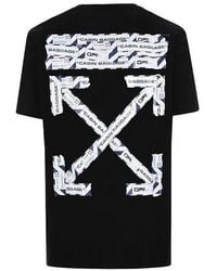 Off-White c/o Virgil Abloh - Ss20 Back Arrows Sketch Short Sleeve Logo Normal Fit - Lyst