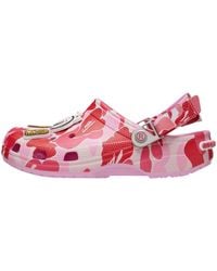 Crocs™ - X A Bathing Ape Clog 'Carnation' - Lyst