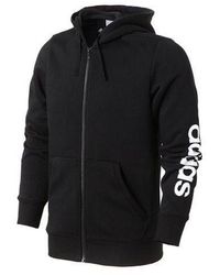 adidas - Zipper Knit Hooded Jacket - Lyst