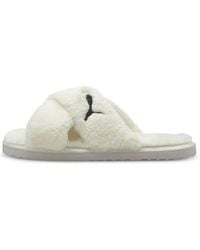 PUMA - (Wmns) Fluff X Strap Slide 'Whisper' - Lyst