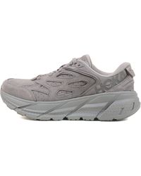 Hoka One One - Clifton L Suede 'Limestone' - Lyst