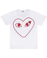 COMME DES GARÇONS PLAY - (Wmns) Emblem Heart Sketch Tee - Lyst