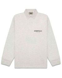 Fear Of God - Fw20 Long Sleeve Polo Shirt 'Oatmeal' - Lyst