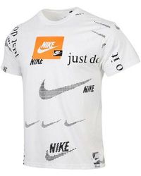 Nike - Sportswear Pattern Short Sleeve 'Just Do It' - Lyst