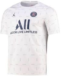 Nike - Paris Saint-Germain Pre-Match Dri-Fit Soccer/Football Full Print Round Neck Pullover Short Sleeve - Lyst