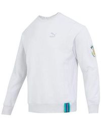 PUMA - Team Badge Crew Sweater - Lyst