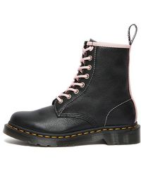 Dr. Martens - (Wmns) 1460 Contrast Leather Lace Up Boots - Lyst