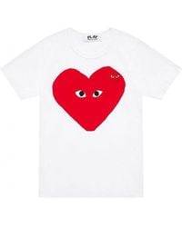 COMME DES GARÇONS PLAY - Emblem Small Eyes T-Shirt - Lyst