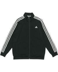 adidas - 3S Tt Tric Stripe Sports Stand Collar Jacket Autumn - Lyst