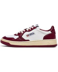 Autry - (Wmns) Medalist Low Top Bicolor Burgundy' - Lyst