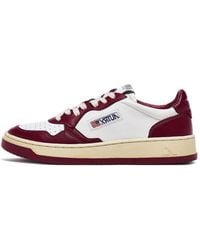 Autry - (Wmns) Medalist Low Top Bicolor Burgundy' - Lyst