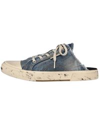 Balenciaga - (Wmns) Paris Distressed Denim Mule - Lyst
