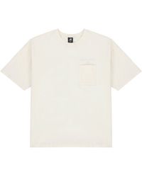 New Balance - Logo Embroidered Pocket Knit Round Neck Short Sleeve Couple Style - Lyst