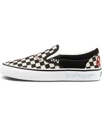 Vans - Skateistan X Skate Slip-On 'Checkerboard' - Lyst