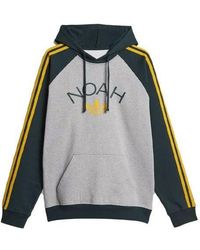 adidas - Originals X Noah Crossover 3-Stripes Logo Printing Colorblock Pullover - Lyst
