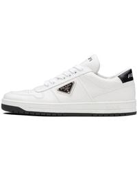 Prada - (Wmns) Downtown Perforated Leather Sneakers - Lyst