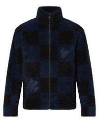 Louis Vuitton - X Nigo2 Crossover Lv2 Ss22 Grid Lamb's Wool Zipper Stand Collar Jacket Autumn - Lyst
